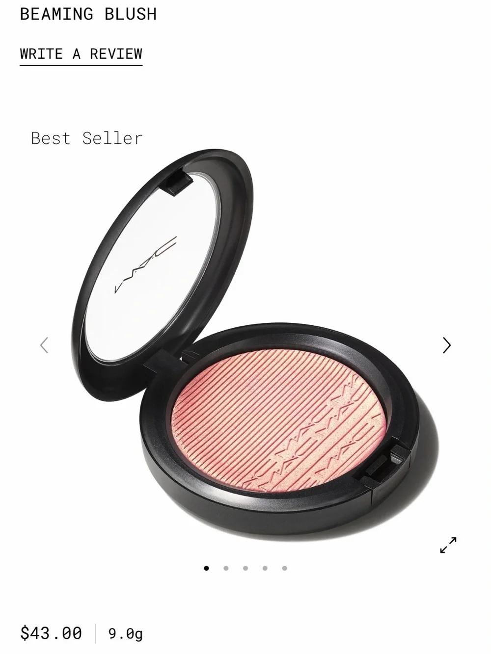 MAC Cosmetics Beaming Blush - Soft Pink Glow